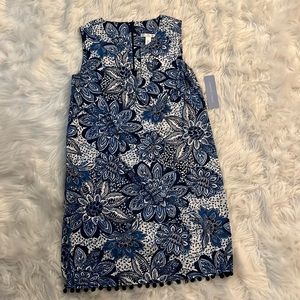 Blue On Blue Paisley Dress.